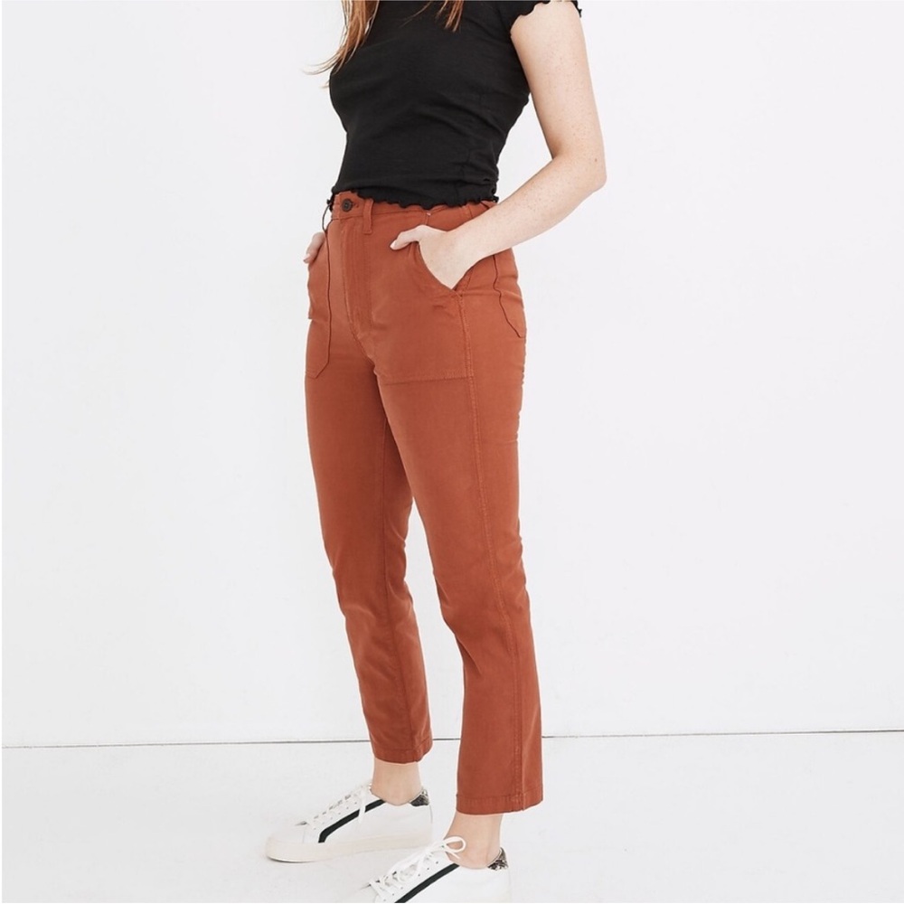 Madewell Stovepipe Fatigue Pants Tencel Lyocell Edition SZ 31 EUC - Picture 2 of 8